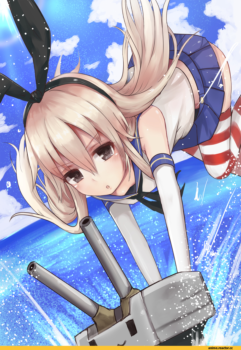 Shimakaze, Kantai Collection, kinryuu, Anime
