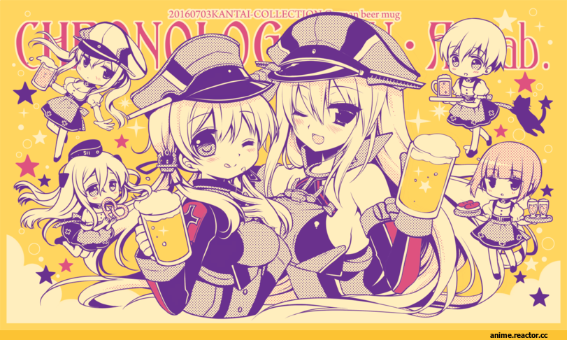 sakurazawa izumi, Bismarck (Kantai Collection), Kantai Collection, Prinz Eugen, U-511 (Kantai Collection), Graf Zeppelin, Z1 Leberecht Maass (Kantai Collection), Z3 Max Schultz (Kantai Collection), Anime