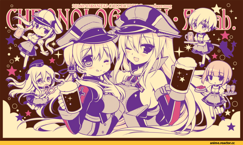 sakurazawa izumi, Bismarck (Kantai Collection), Kantai Collection, Prinz Eugen, U-511 (Kantai Collection), Graf Zeppelin, Z1 Leberecht Maass (Kantai Collection), Z3 Max Schultz (Kantai Collection), Anime