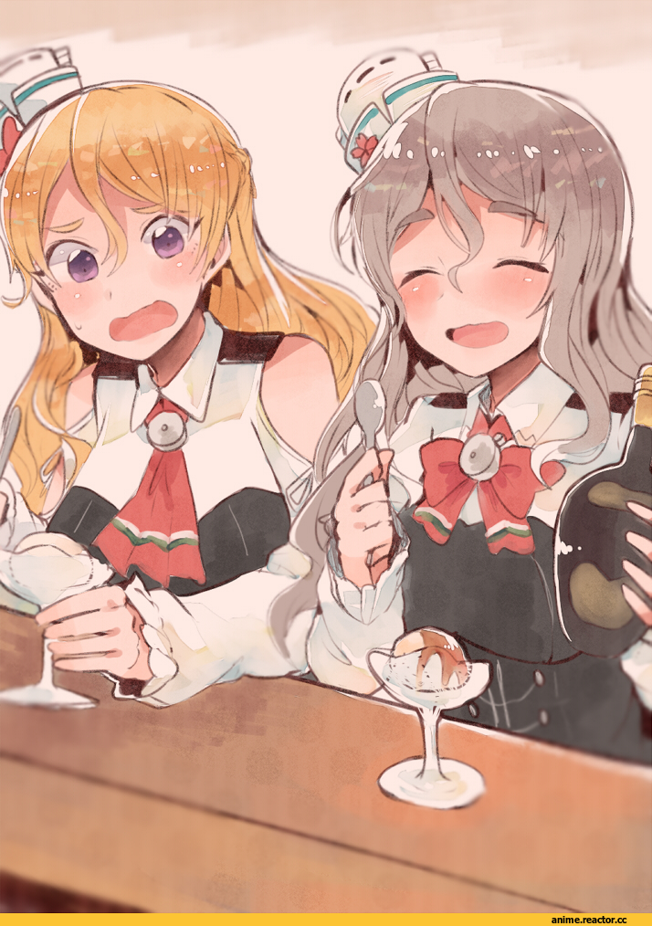 Kantai Collection, Pola (Kantai Collection), Zara (Kantai Collection), itomugi-kun, Anime Art, Anime