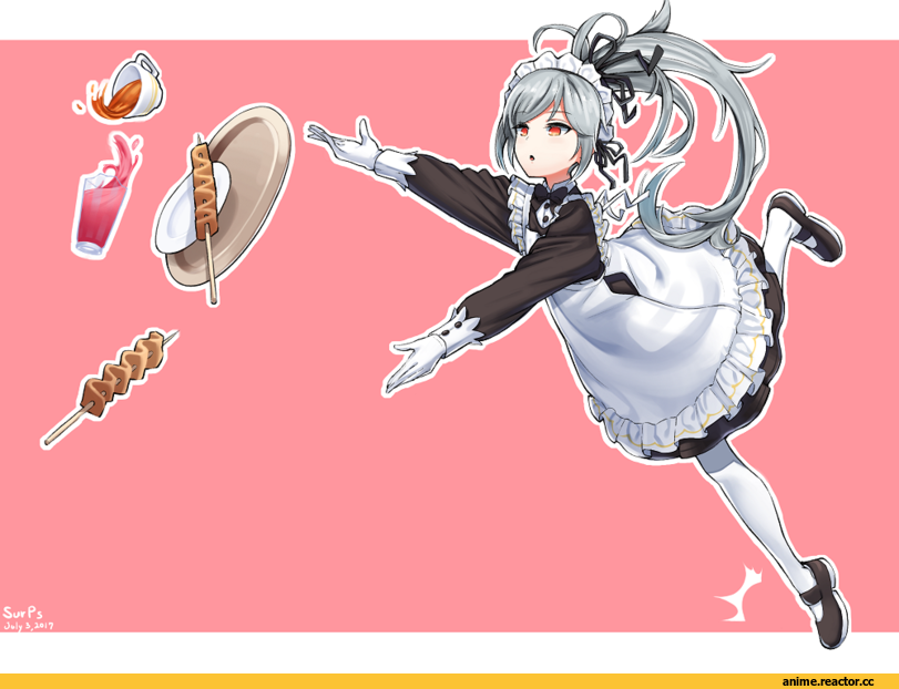 closers, tina (closers), surps, Maid, Anime