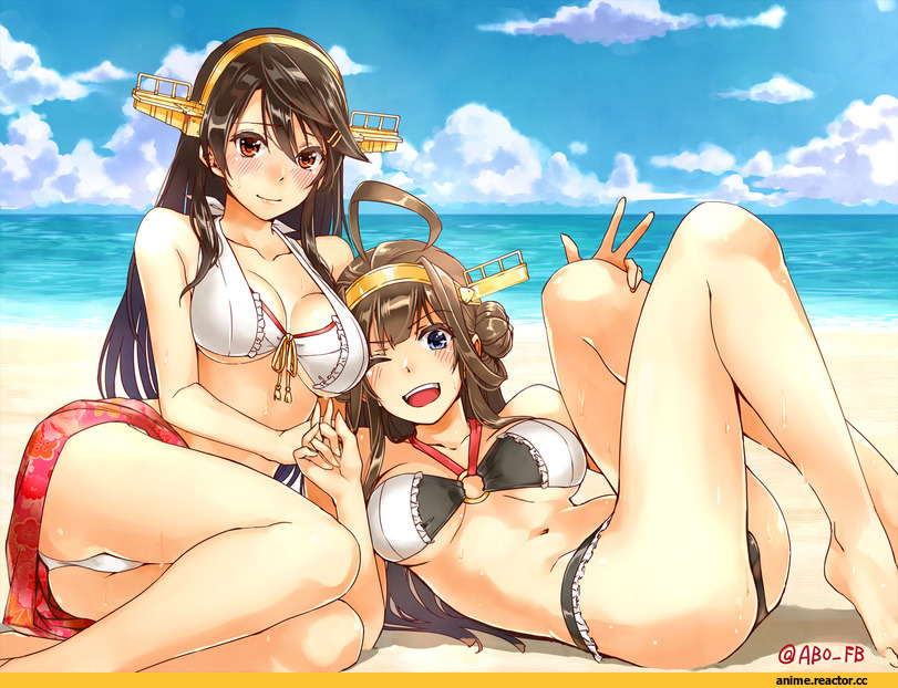 Kongou (Kantai Collection), Kantai Collection, Haruna (Kantai Collection), Anime Ero Swim, Anime Ero, abo (hechouchou), Anime