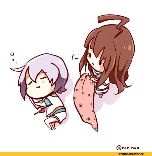 nor nao, Kiso, Kantai Collection, Kuma (Kantai Collection), Tama (Kantai Collection), chibi, Anime