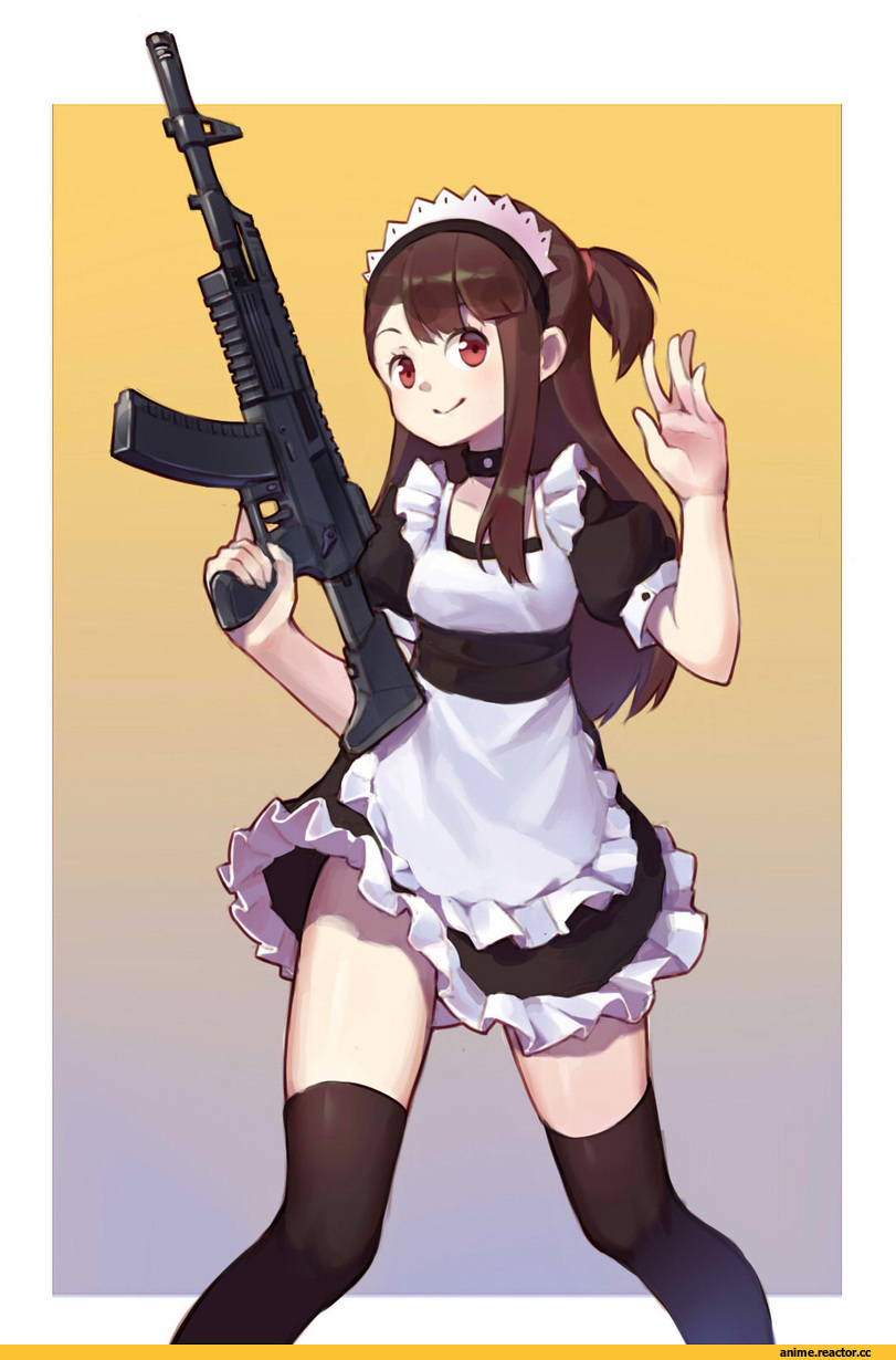 Little Witch Academia, Akko Kagari, dianche miao (18826), Опасные Няшки, Anime Няши, Maid, Anime
