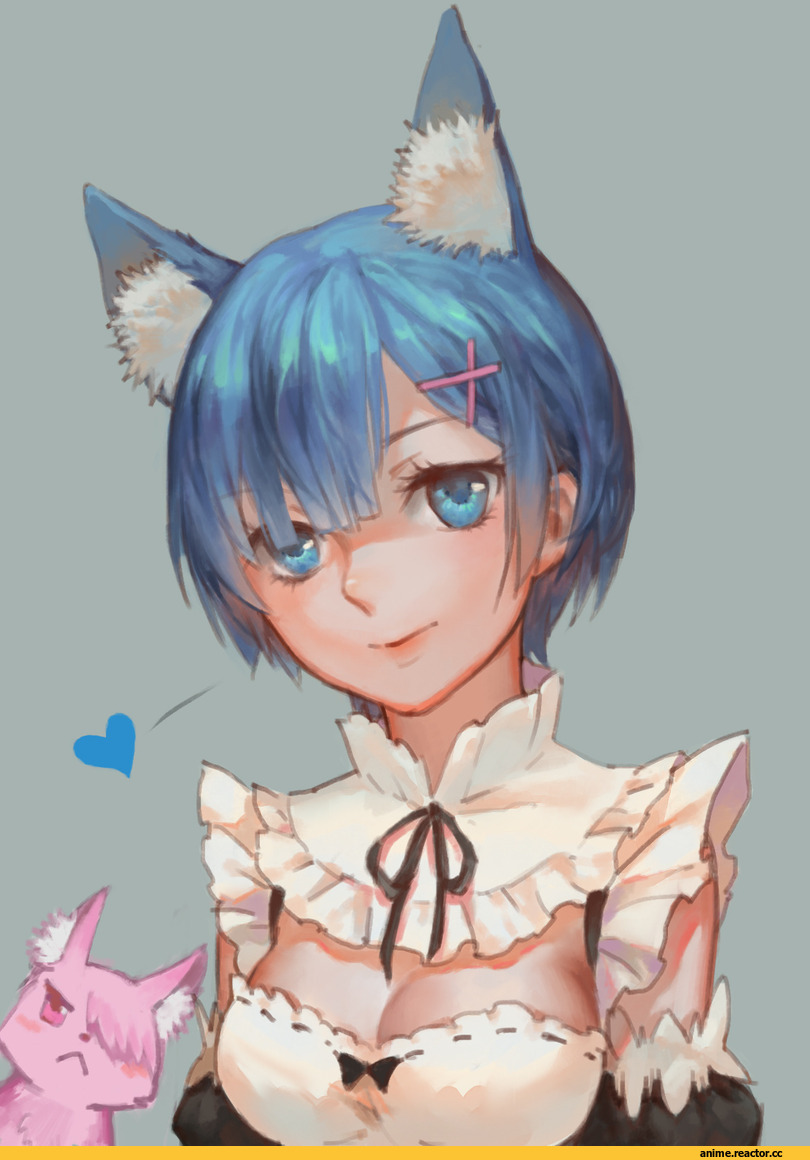 Re Zero Kara Hajimeru Isekai Seikatsu, Rem (re zero), Animal Ears, nekomimi, Anime