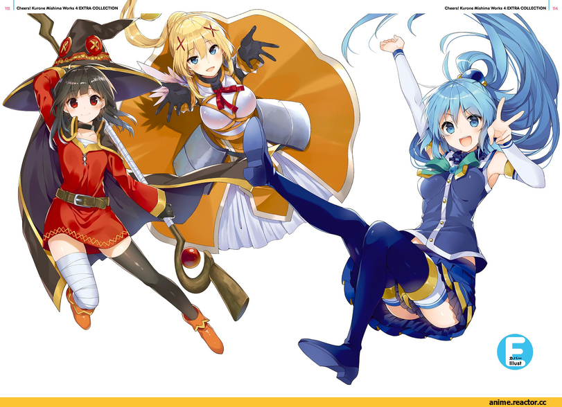 KonoSuba, Megumin, Aqua (KonoSuba), Darkness (KonoSuba), Anime