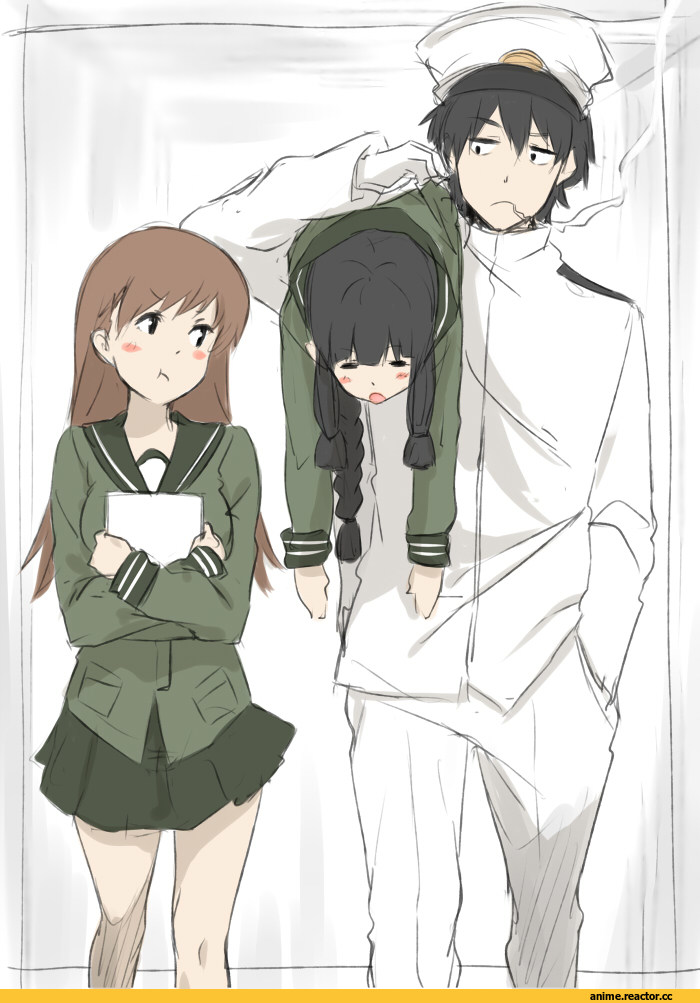 Admiral (Kantai Collection), Kantai Collection, Isshiki (Ffmania7), Anime Art, Ooi (Kantai Collection), Kitakami (Kantai Collection), Anime
