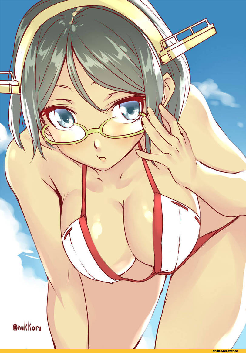 Kirishima (Kantai Collection), Kantai Collection, Anime Ero Swim, Anime Ero, Anime Ero Megane, nekotama1987, Anime
