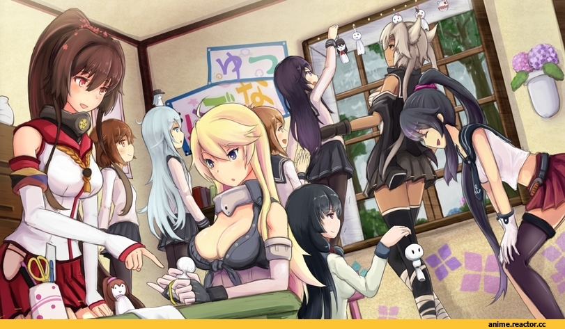Akatsuki, Inazuma (Kantai Collection), Ikazuchi, Hibiki (Kantai Collection), Yamato (Kantai Collection), Musashi (Kantai Collection), Iowa (Kantai Collection), Isokaze (Kantai Collection), Yahagi, mizuchi (mizuchi7118), Anime, Kantai Collection