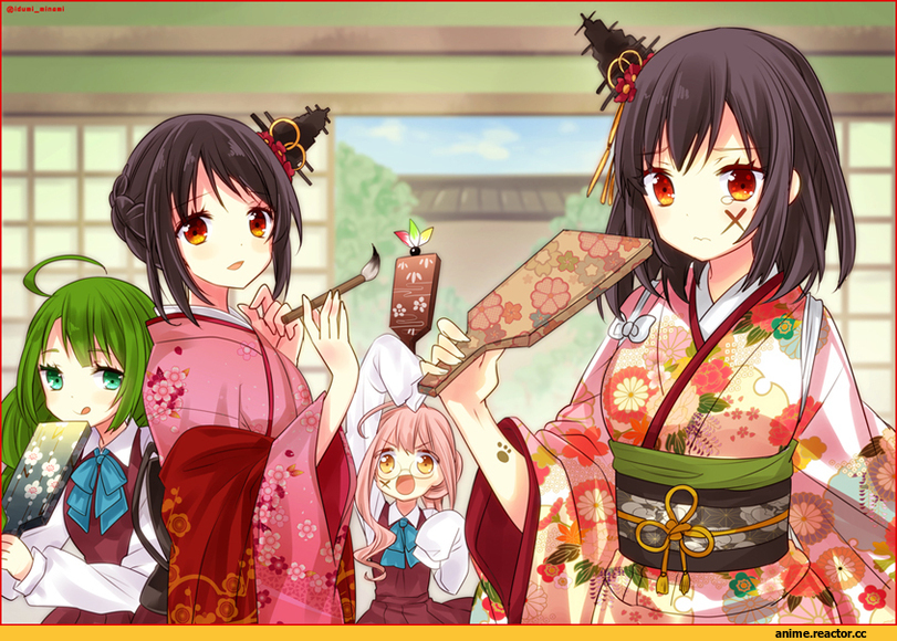 izumi minami, Fusou, Kantai Collection, Makigumo, Yamashiro, Yuugumo (Kantai Collection), Anime