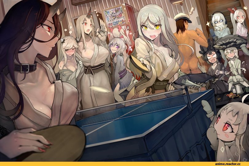 Admiral (Kantai Collection), Seaport Hime, battleship hime, Midway Hime, Northern Ocean Hime, Wo-Class Aircraft Carrier , Ta-class Battleship, Isolated Island Oni, Supply Depot Hime, Walzrj, Anime, Kantai Collection, southern ocean oni