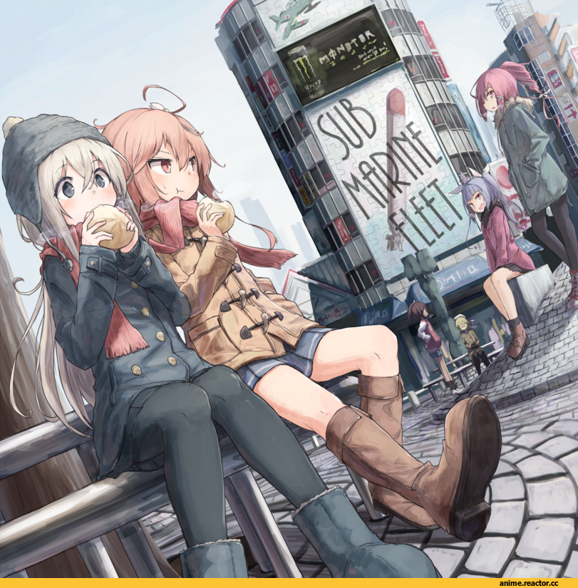 beize (garbage), i-8 (kantai collection), Kantai Collection, I-168, I-401, I-19, i-58 (kantai collection), U-511 (Kantai Collection), Anime