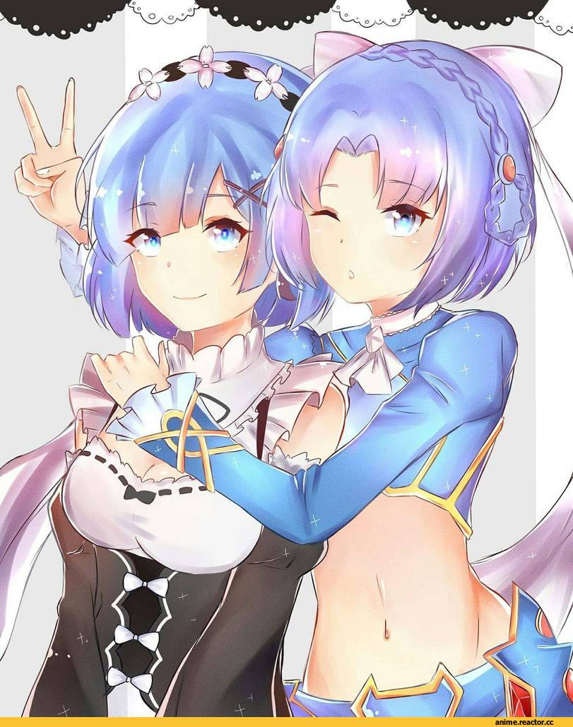 Re Zero Kara Hajimeru Isekai Seikatsu, madan no ou to vanadis, Rem (re zero), ludmila lourie, weiic, crossover, Anime