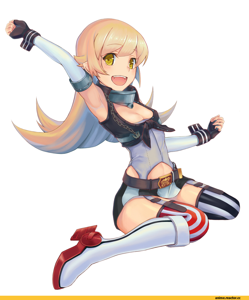 Oshino Shinobu, Monogatari (Series), perocchi, crossover, Kantai Collection, Iowa (Kantai Collection), Anime