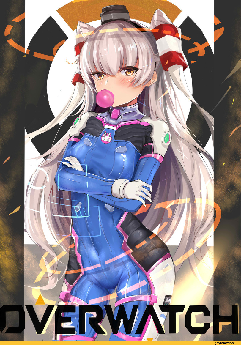 Amatsukaze (Kantai Collection), Kantai Collection, SLm, crossover, Overwatch art, Overwatch, Blizzard, фэндомы, D.Va, Anime