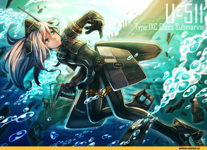zen (jirakun), U-511 (Kantai Collection), Kantai Collection, Anime Art, Anime