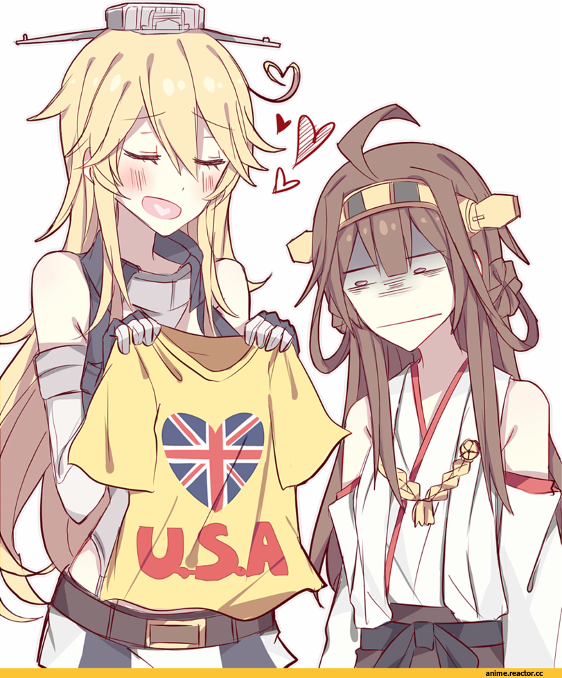 Iowa (Kantai Collection), Kantai Collection, Kongou (Kantai Collection), kvlen, Anime