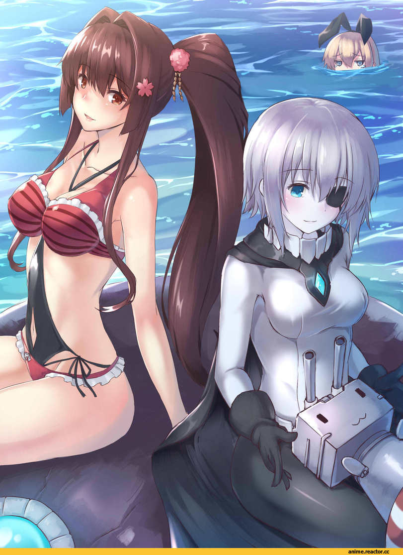 Oukawa Yuu, Shimakaze, Kantai Collection, Yamato (Kantai Collection), Wo-Class Aircraft Carrier , Anime Ero Swim, Anime Ero, Anime