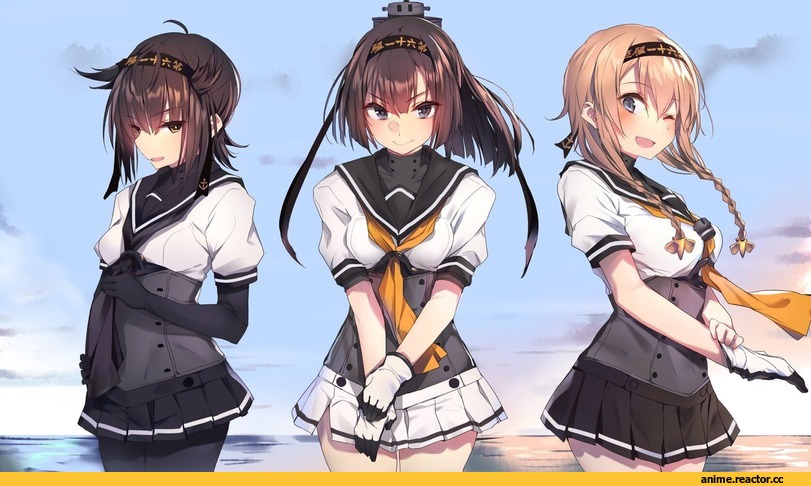 soukou makura, Akizuki (Kantai Collection), Kantai Collection, Hatsuzuki (Kantai Collection), Teruzuki (Kantai Collection), Anime