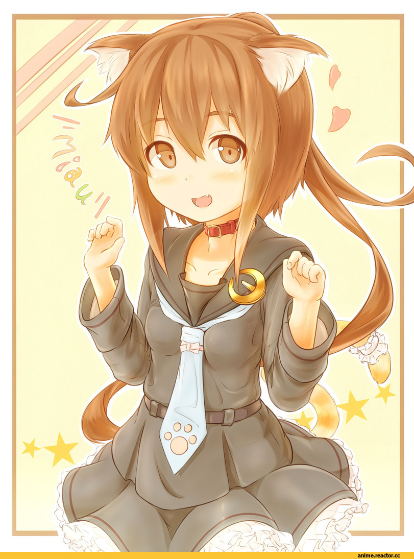 Fumizuki, Kantai Collection, nekomimi, Animal Ears, Anime