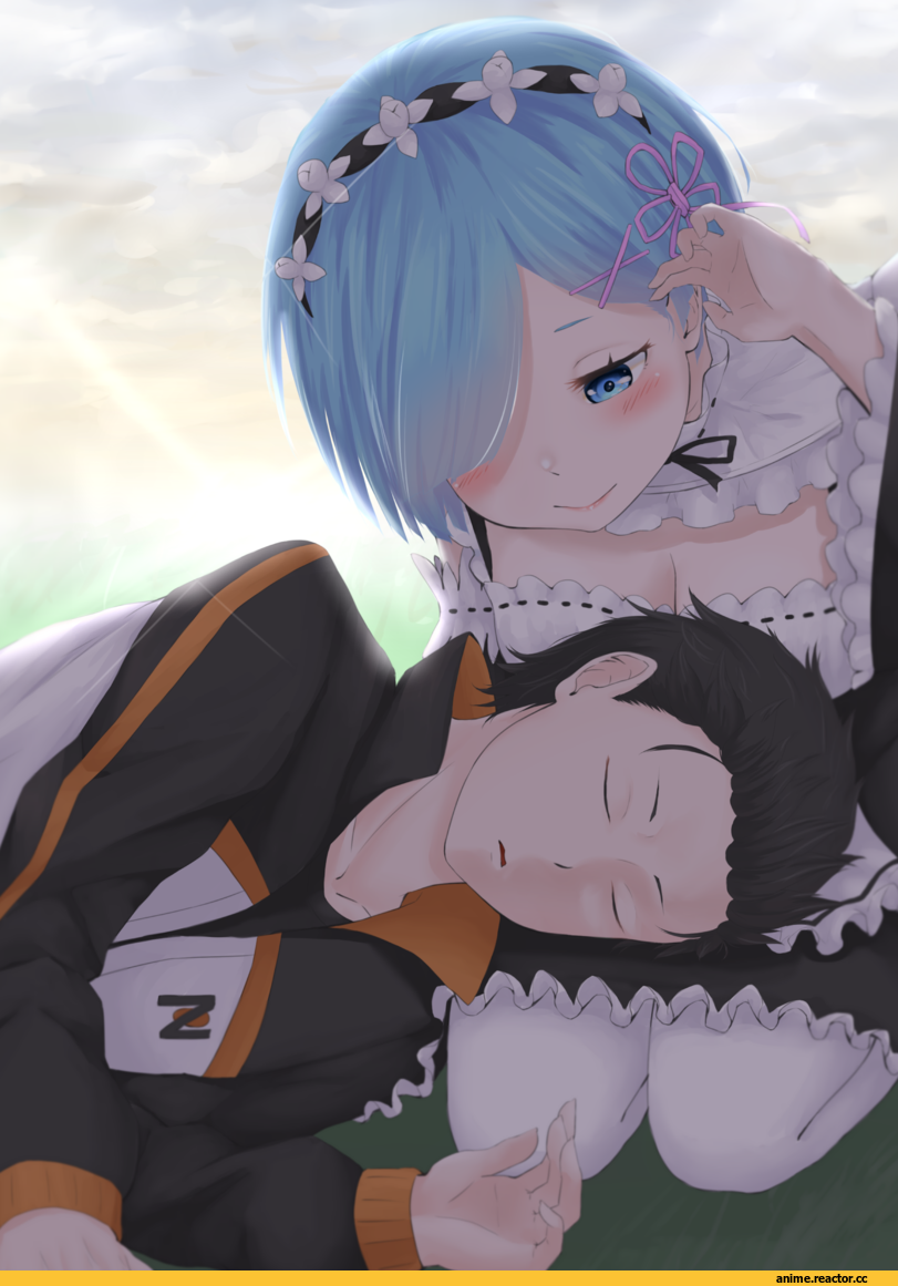Re Zero Kara Hajimeru Isekai Seikatsu, Rem (re zero), Natsuki Subaru, shiba 930, Anime