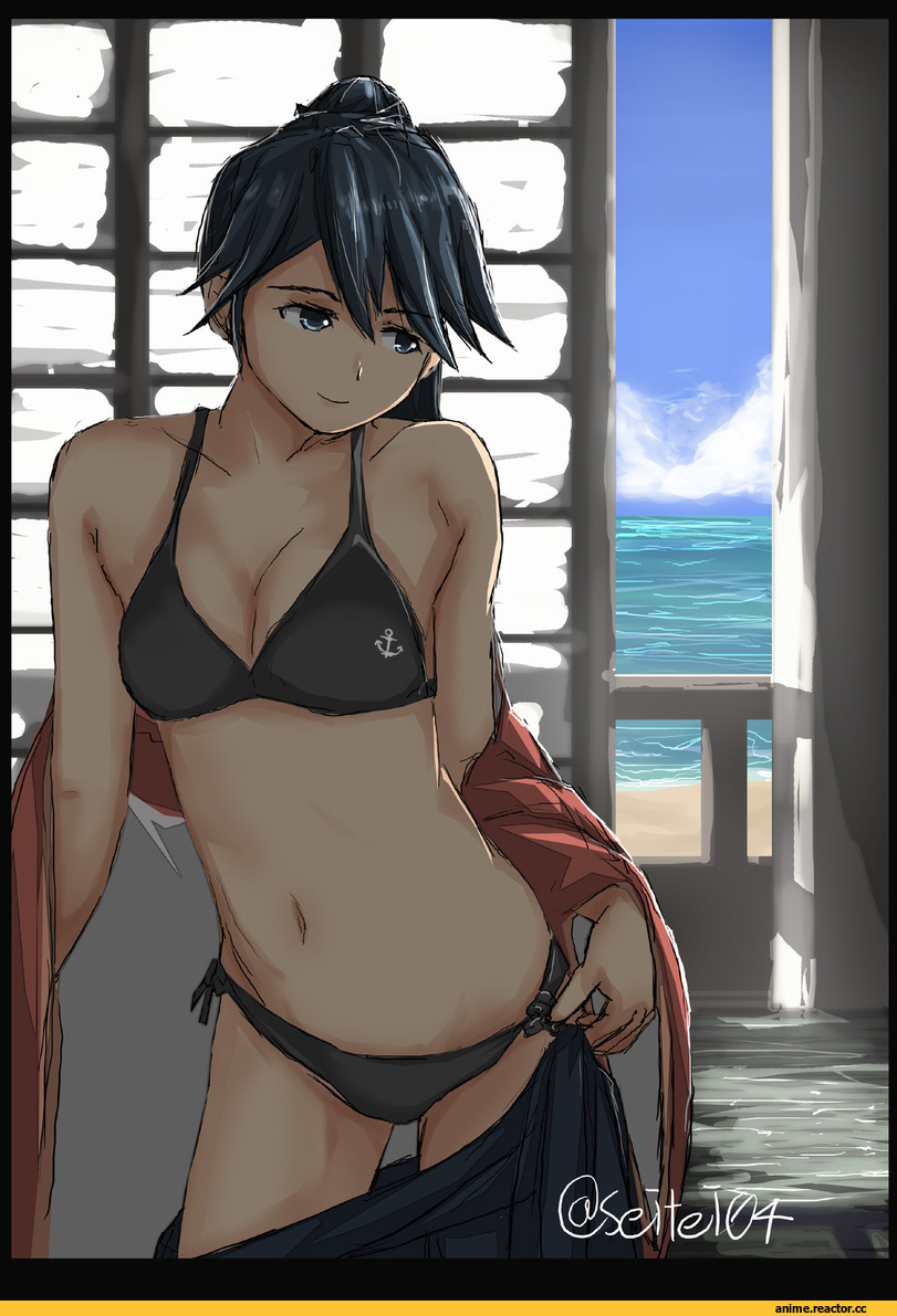 Kantai Collection, Houshou (Kantai Collection), seitei (04seitei), Anime Ero, Anime Ero Swim, Anime