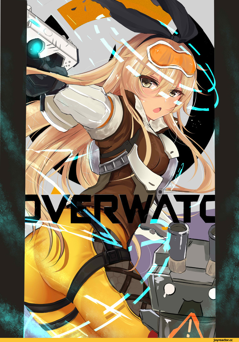 Shimakaze, Kantai Collection, SLm, Overwatch art, Overwatch, Blizzard, фэндомы, crossover, Anime