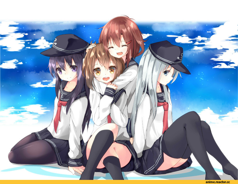 Hibiki (Kantai Collection), Kantai Collection, Akatsuki, Inazuma (Kantai Collection), Ikazuchi, hamaru (s5625t), Anime