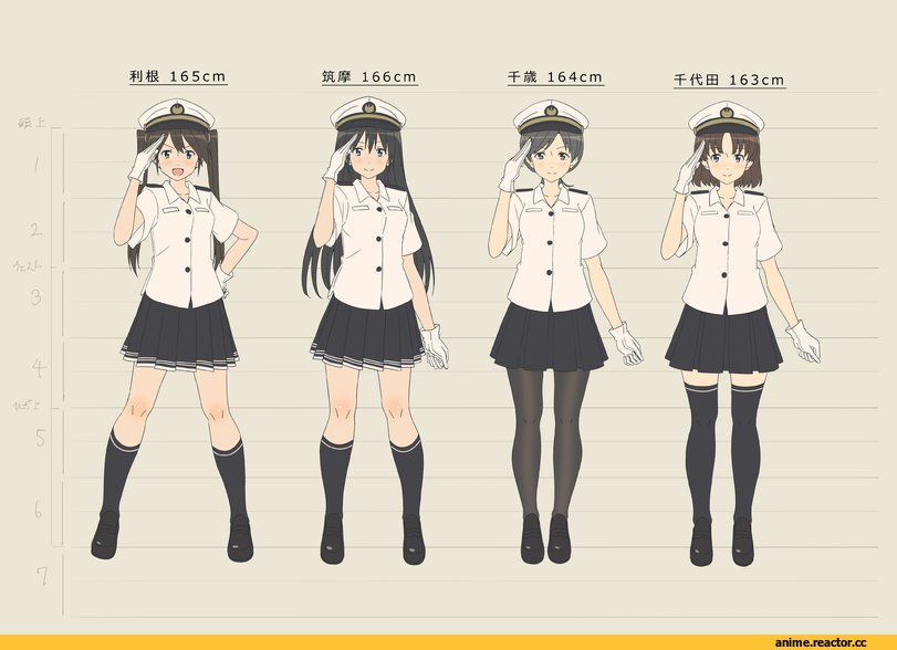Chikuma (Kantai Collection), Kantai Collection, Chitose (Kantai Collection), Chiyoda (Kantai Collection), Tone (Kantai Collection), key kun, Anime