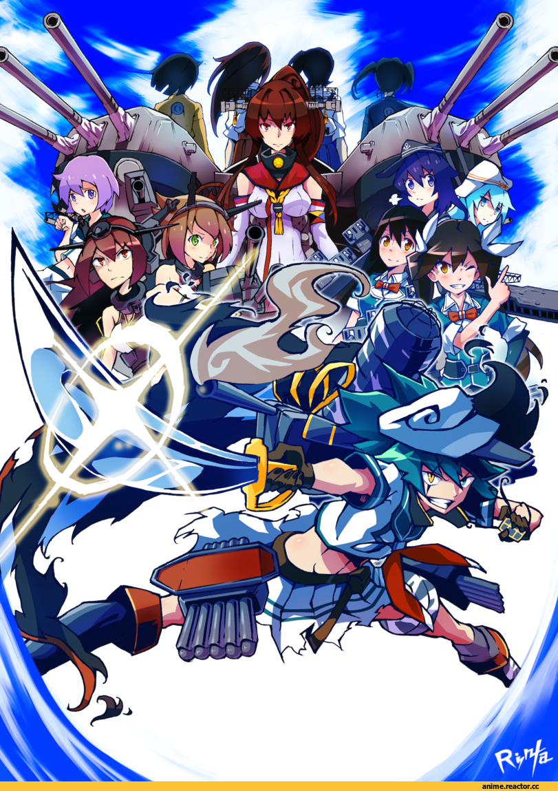 Verniy, Yamato (Kantai Collection), Nagato (Kantai Collection), Mutsu (Kantai Collection), Akatsuki, Kaga (Kantai Collection), Akagi, Hiryuu, Souryuu (Kantai Collection), Kiso, Anime, Kantai Collection, rinta (reyte), Chikuma (Kantai Collection), Tama (Kantai Collection), Tone (Kantai Collection)