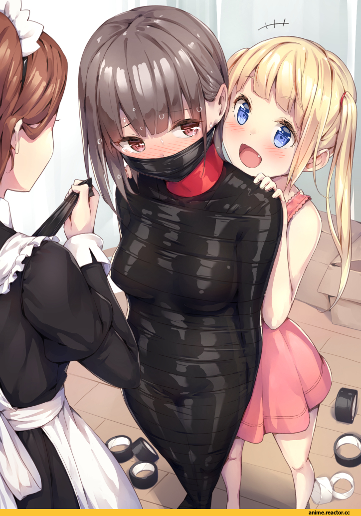 Anime Art, purinpu, Maid, Anime Ero BDSM, Anime Ero, Anime