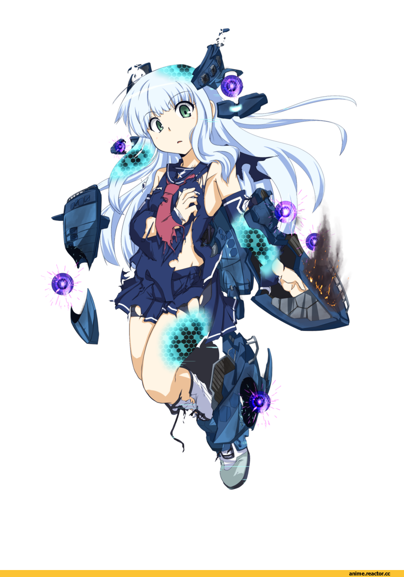 Iona, Aoki Hagane no Arpeggio, crossover, Kantai Collection, notice (kou), Anime