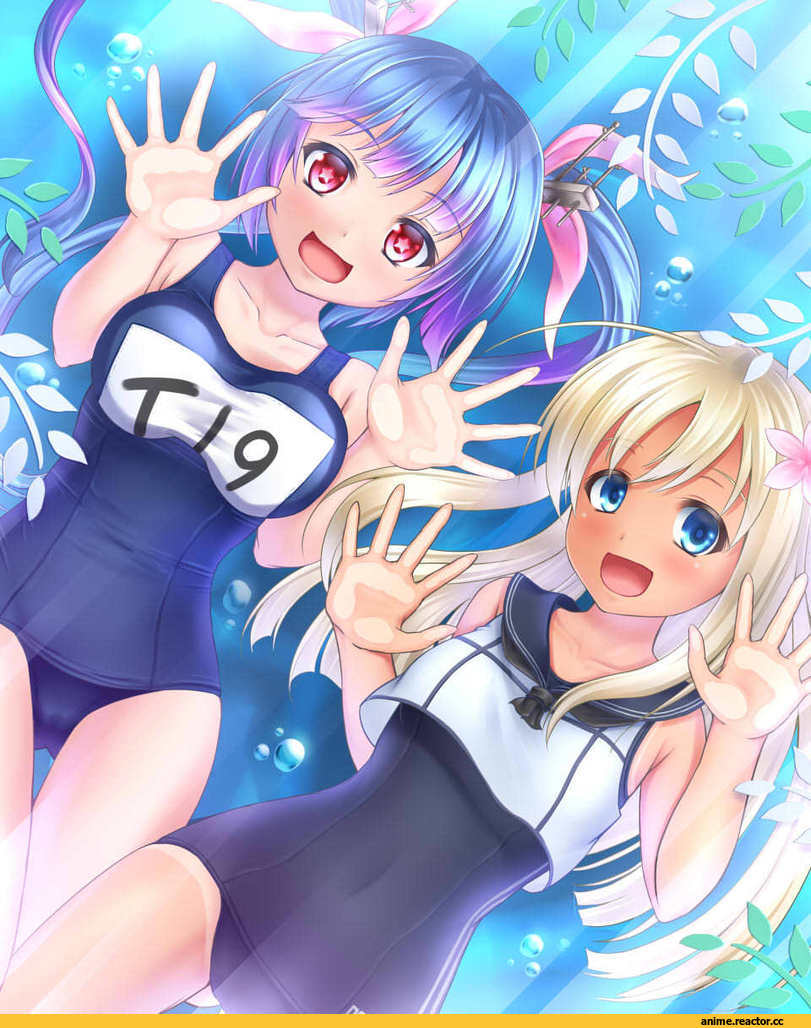Anime Art, tsuboyarou, Kantai Collection, Ro-500 (Kantai Collection), I-19, Anime
