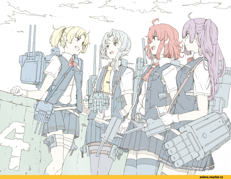 Arashio (Kantai Collection), Kantai Collection, Hagikaze (Kantai Collection), Maikaze (Kantai Collection), Nowaki (Kantai Collection), Ninimo Nimo, Anime
