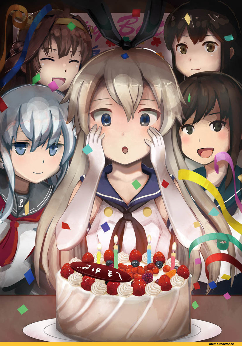 tinai, Akagi, Kantai Collection, Fubuki (Kantai Collection), Kongou (Kantai Collection), Shimakaze, Hibiki (Kantai Collection), Anime