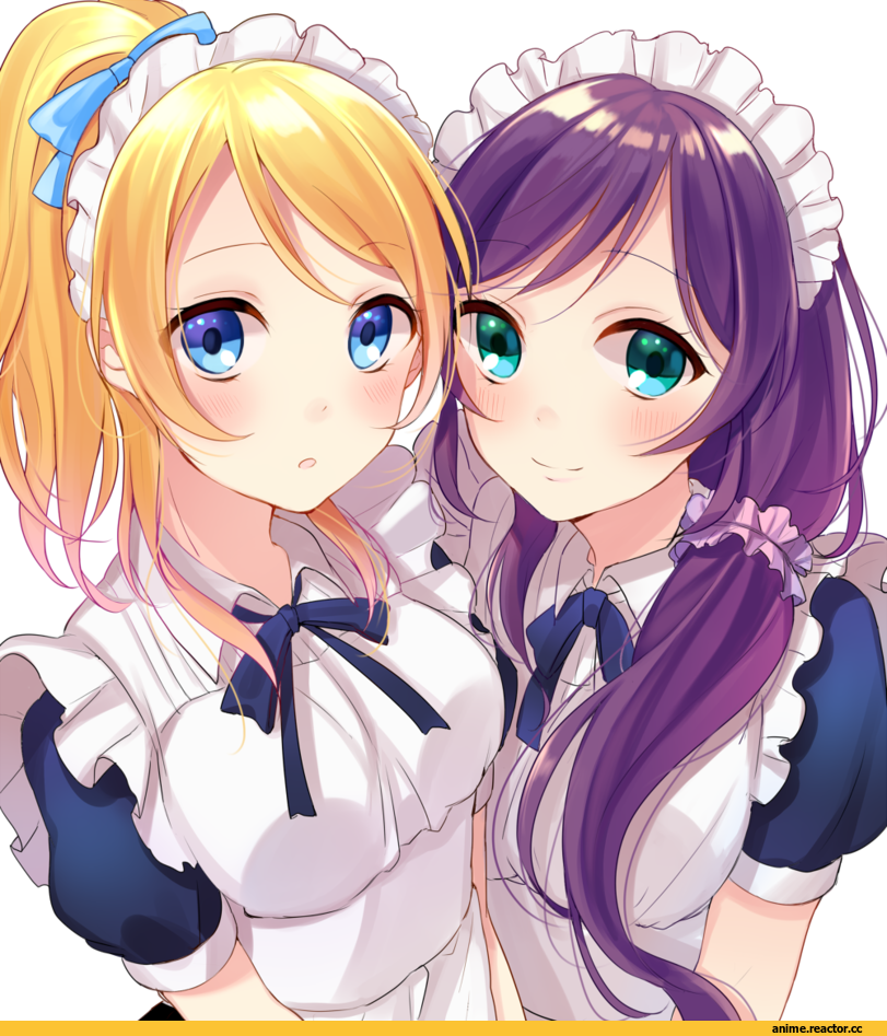 Ayase Eli, Love Live!, Toujou Nozomi, satoimo chika, Maid, Large Breasts (Anime), Anime