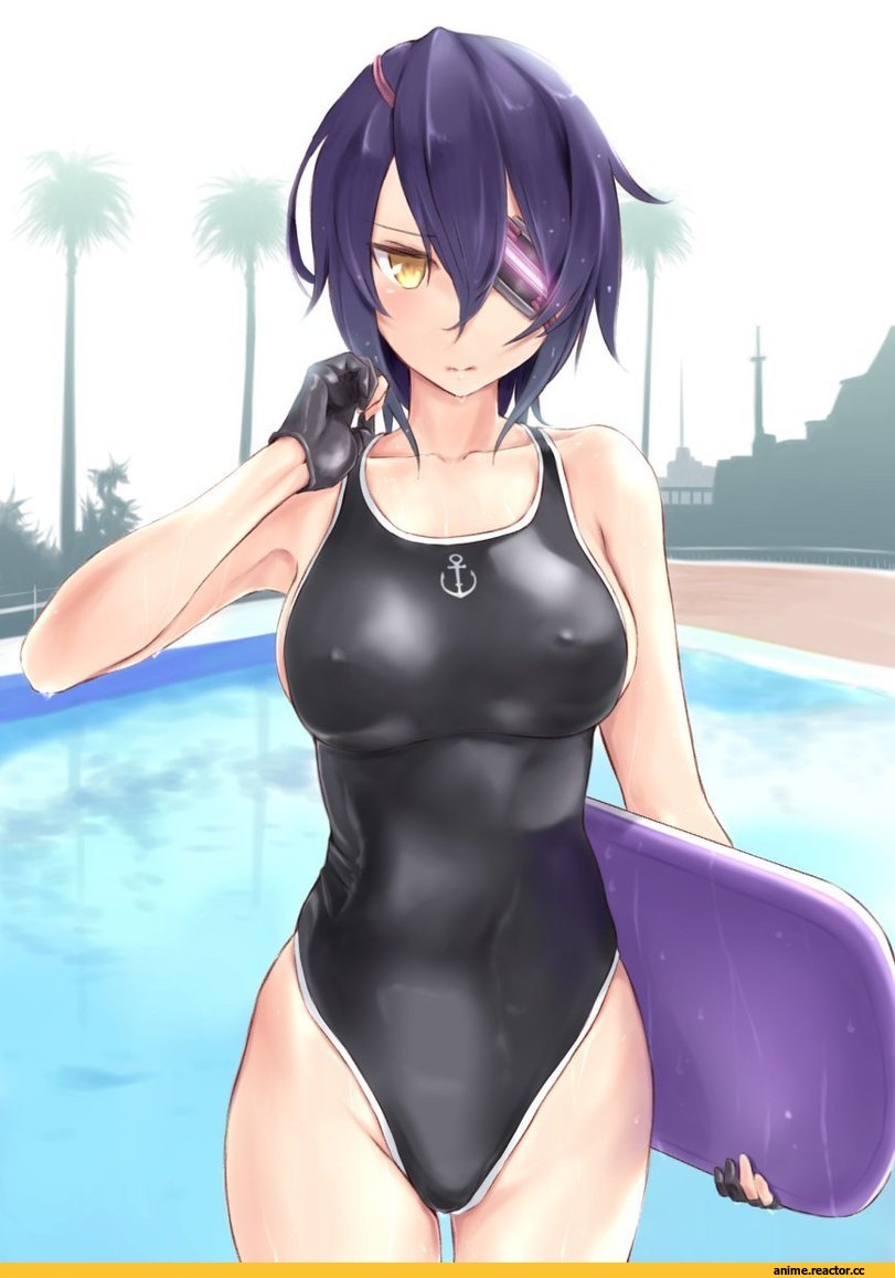 Wa (Genryusui), Anime Art, Anime Ero Swim, Anime Ero, Tenryuu, Kantai Collection, Kaga (Kantai Collection), в комментах ещё одна, I-8, Anime
