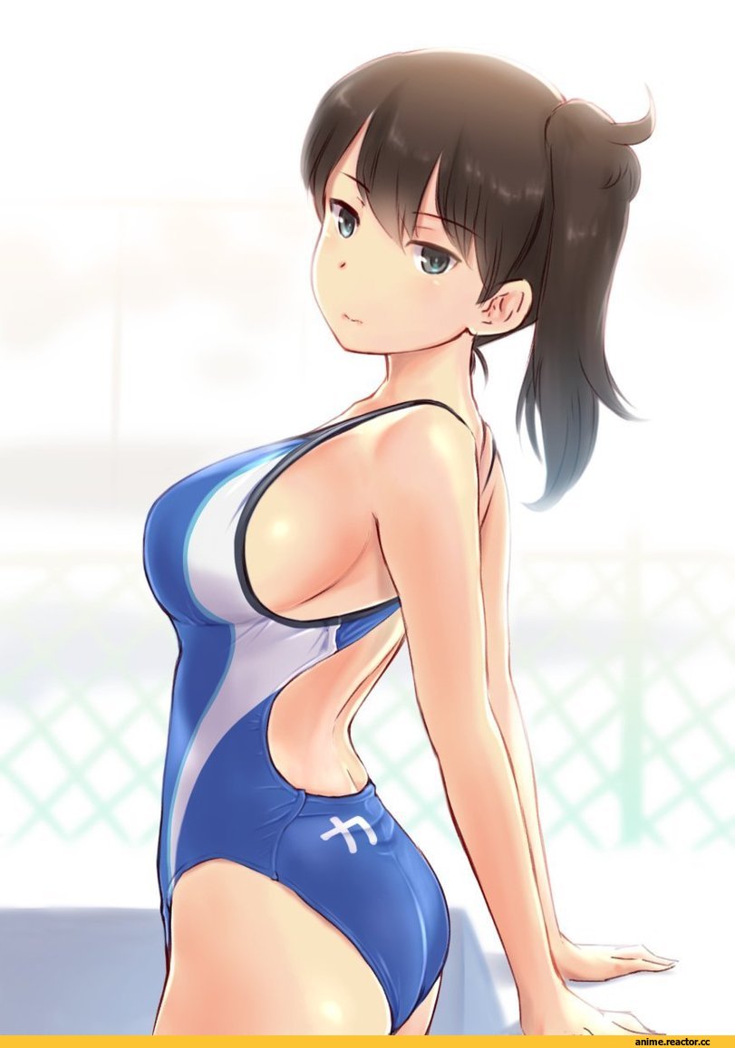 Wa (Genryusui), Anime Art, Anime Ero Swim, Anime Ero, Tenryuu, Kantai Collection, Kaga (Kantai Collection), в комментах ещё одна, I-8, Anime