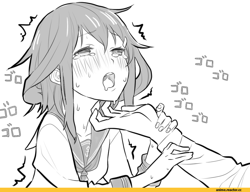 Baffu, Anime Art, Ikazuchi, Kantai Collection, Monochrome (Anime), Anime