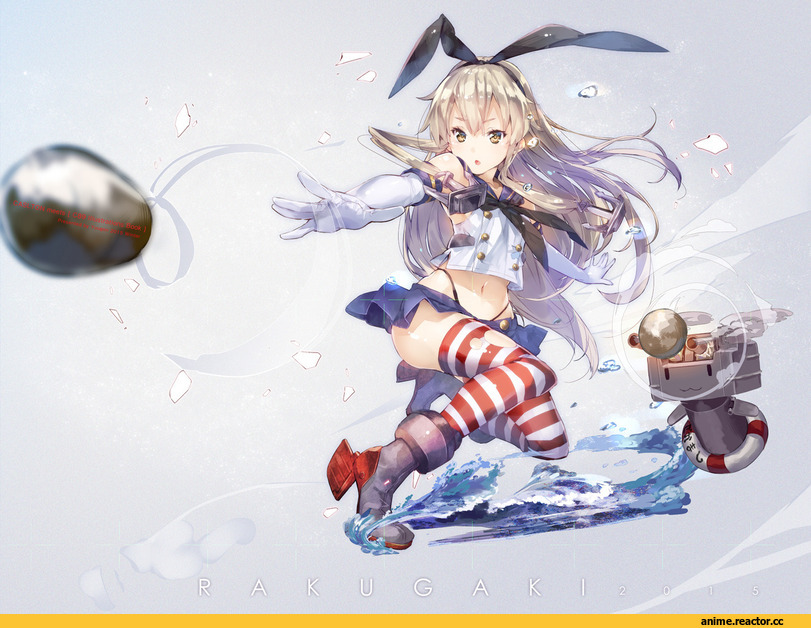 Kantai Collection, Shimakaze, rensouhou-chan, yuugen, Anime Art, Anime