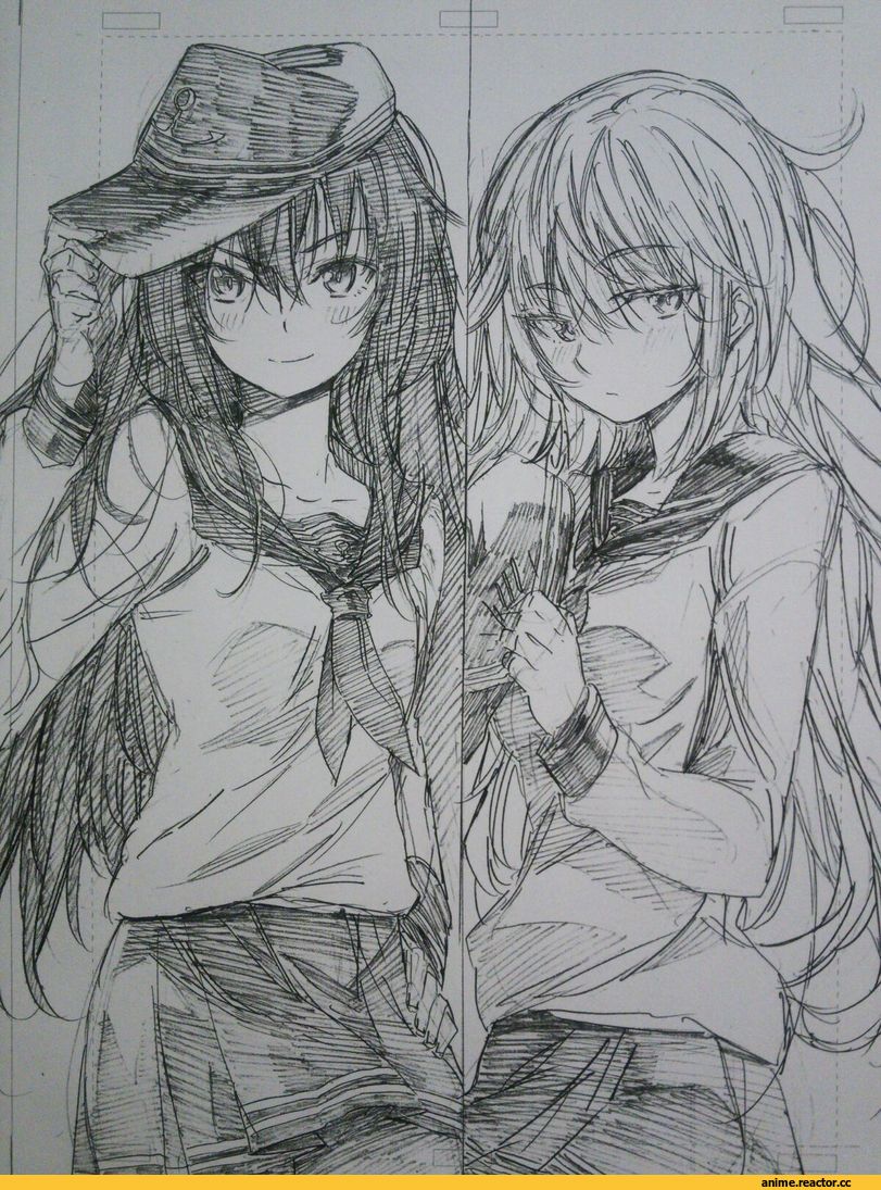 kojima takeshi, Akatsuki, Kantai Collection, Hibiki (Kantai Collection), Ikazuchi, Inazuma (Kantai Collection), Monochrome (Anime), Anime