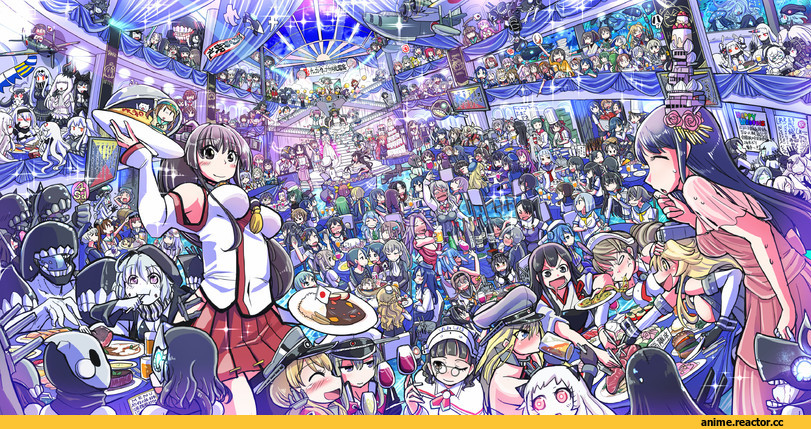 g-buri, Graf Zeppelin, Kantai Collection, Iowa (Kantai Collection), Bismarck (Kantai Collection), Anime
