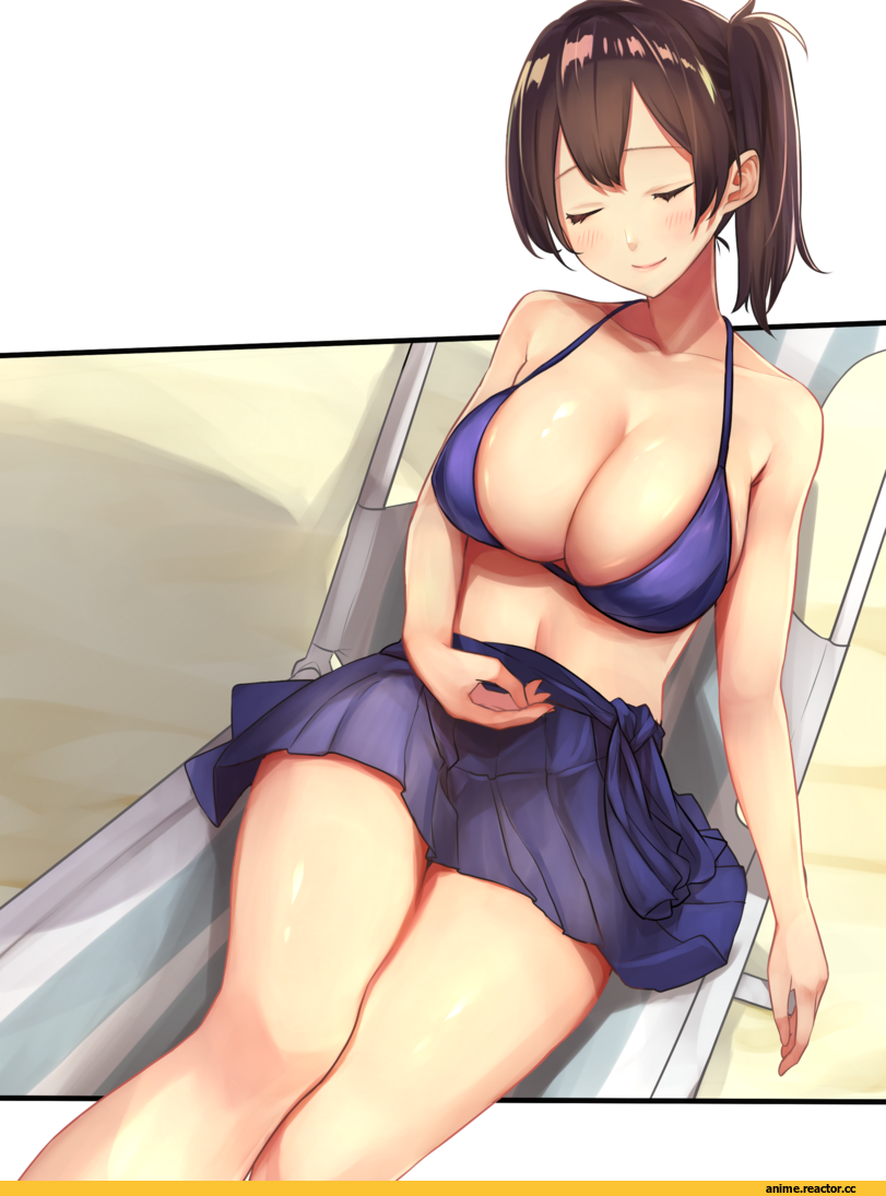 Baffu, Anime Art, kaga, Kantai Collection, Anime Ero Swim, Anime Ero, Anime Ero Kyonyuu, Anime