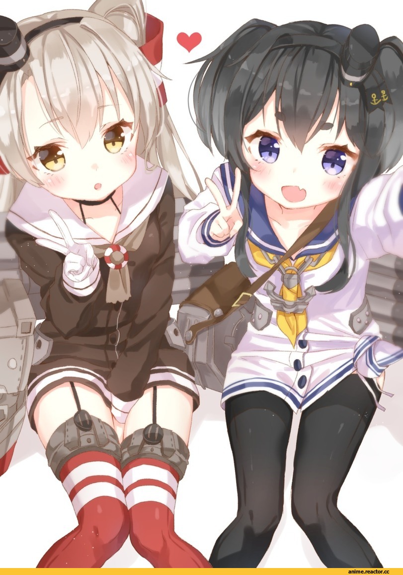 Anime Art, Kantai Collection, Amatsukaze (Kantai Collection), Tokitsukaze (Kantai Collection), Anime