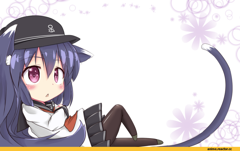 Anime Art, yuu (togishi kanata), Kantai Collection, Hibiki (Kantai Collection), Akatsuki, Animal Ears, neko, chibi, Anime