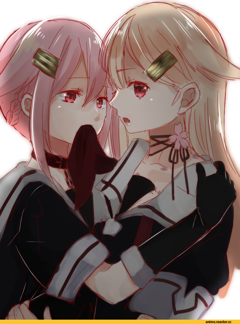 Harusame (Kantai Collection), Kantai Collection, yuudachi (kantai collection), rinto (rint rnt), Shoujo Ai, Anime