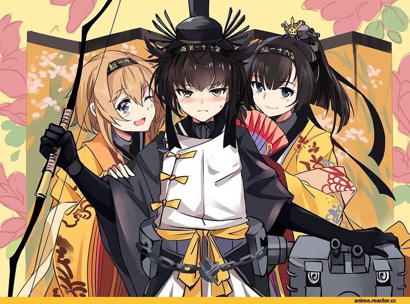 neko (yanshoujie), Anime Art, Hatsuzuki (Kantai Collection), Kantai Collection, Akizuki (Kantai Collection), Teruzuki (Kantai Collection), Yukata, Anime