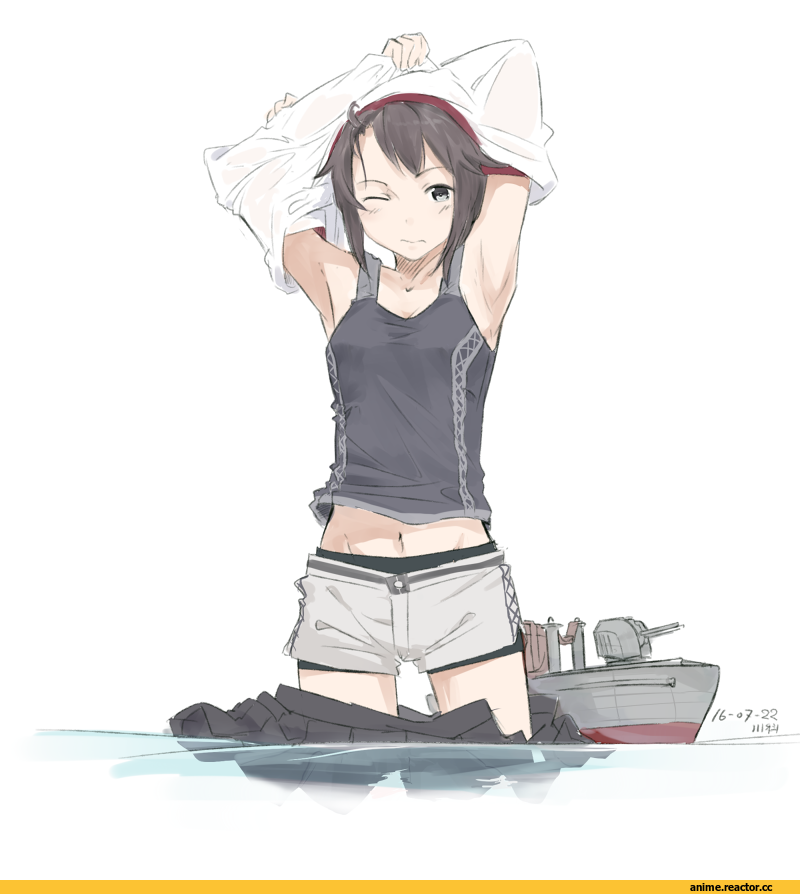 kawashina (momen silicon), Hayasui (Kantai Collection), Kantai Collection, Anime
