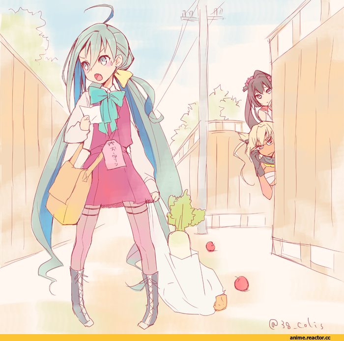 colis, Musashi (Kantai Collection), Kantai Collection, Yamato (Kantai Collection), Kiyoshimo (Kantai Collection), Anime