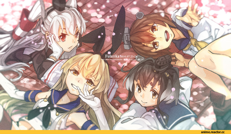 Amatsukaze (Kantai Collection), Kantai Collection, Shimakaze, Tokitsukaze (Kantai Collection), Yukikaze, fularika, Anime